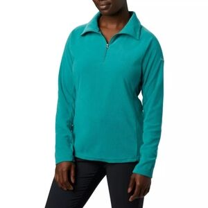 Columbia Women's Glacial IV Half Zip Fleece Teal Blue Size M